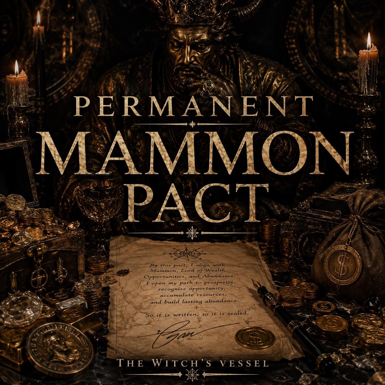 THE WITCH'S VESSEL • The Mammon Pact • Wealth Architecture • Prosperity Expansion • Opportunity Attraction