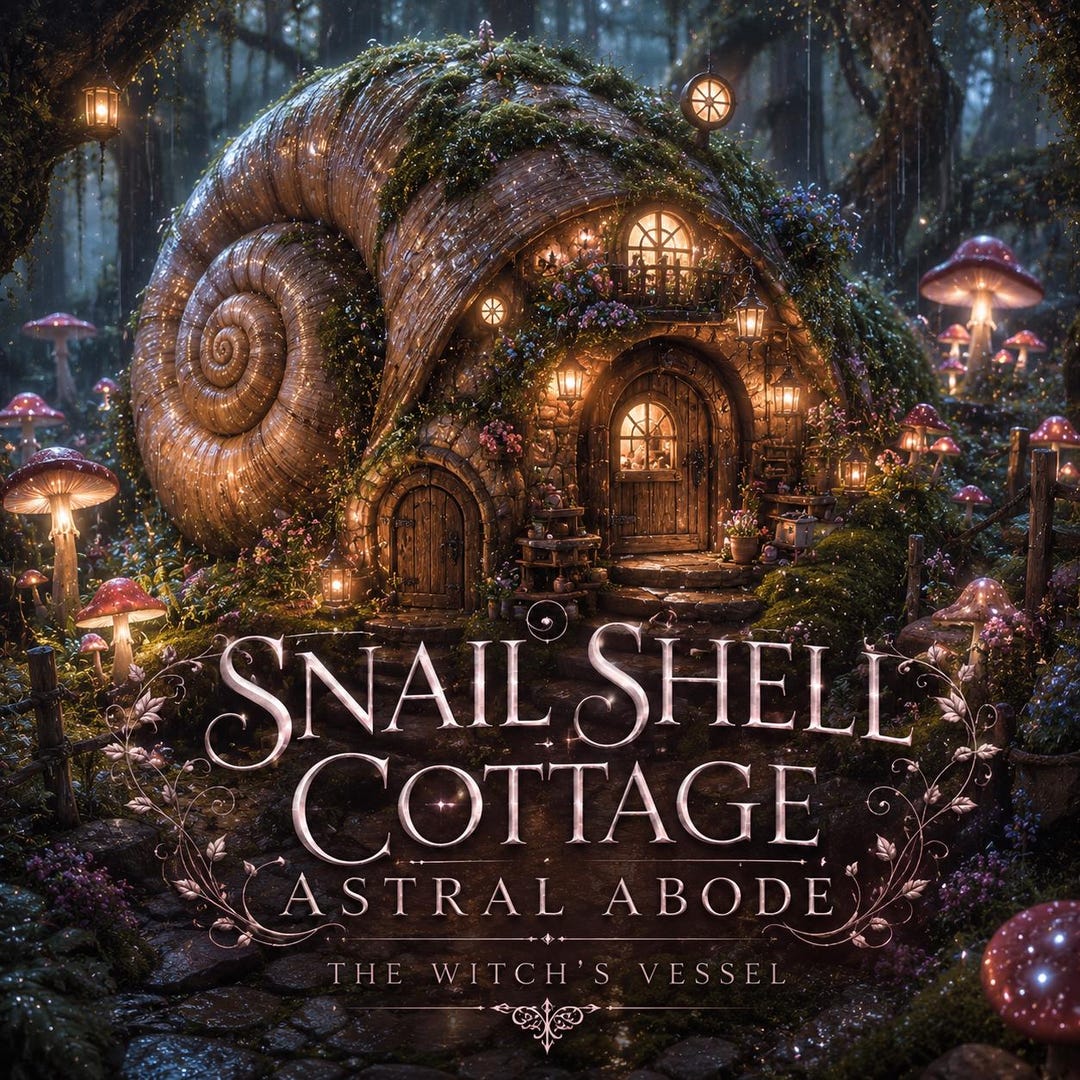 THE WITCH’S VESSEL • Snail Shell Cottage • Direct Astral Abode • Giant ...