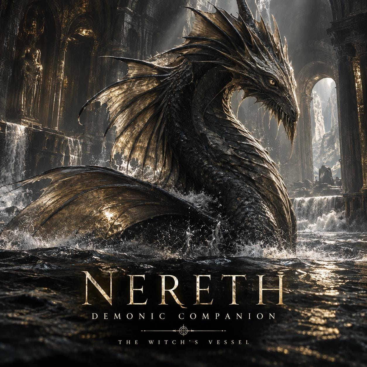 Nereth Sea Demon Companion Direct Binding, Voice and Presence Focus, Personalized Companion PDF
