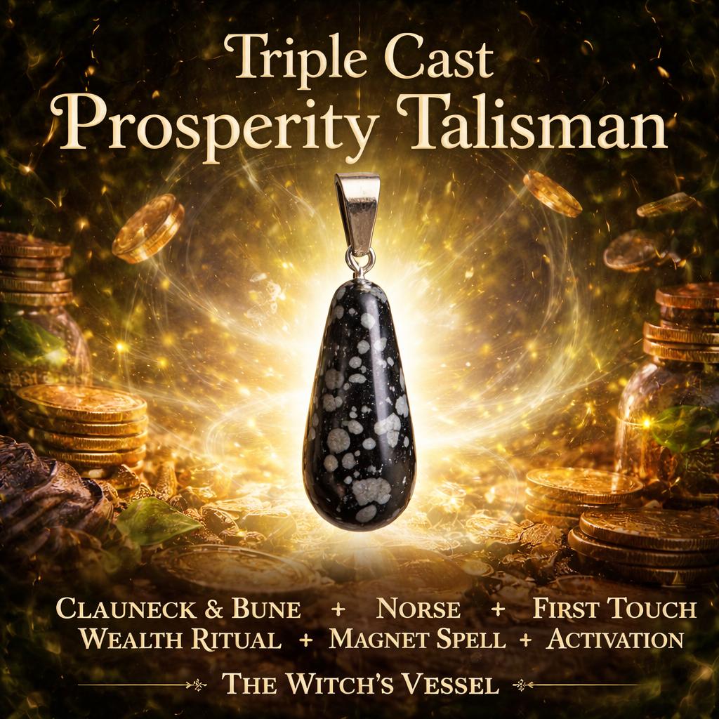Triple Cast Prosperity Talisman • Clauneck & Bune Wealth Ritual • Norse Money Magnet Spell • First Touch Direct Binding Activation