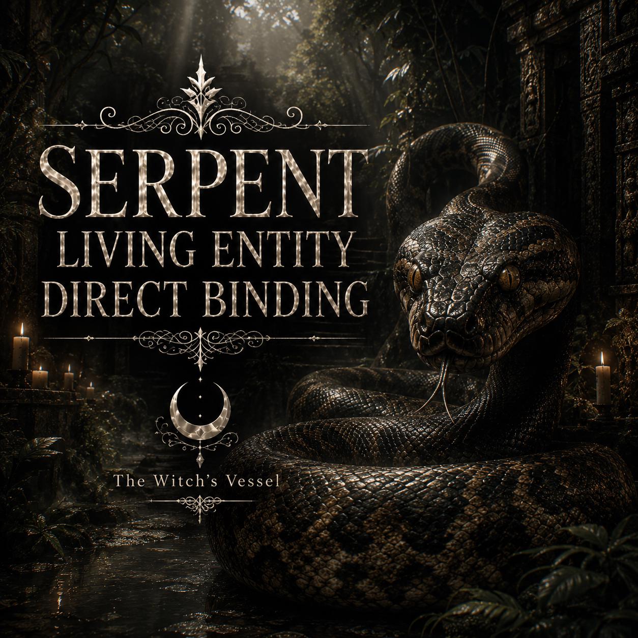 THE WITCH'S VESSEL • Jerboze Direct Binding • Living Python Entity • Spirit Companion • Serpent Guardian