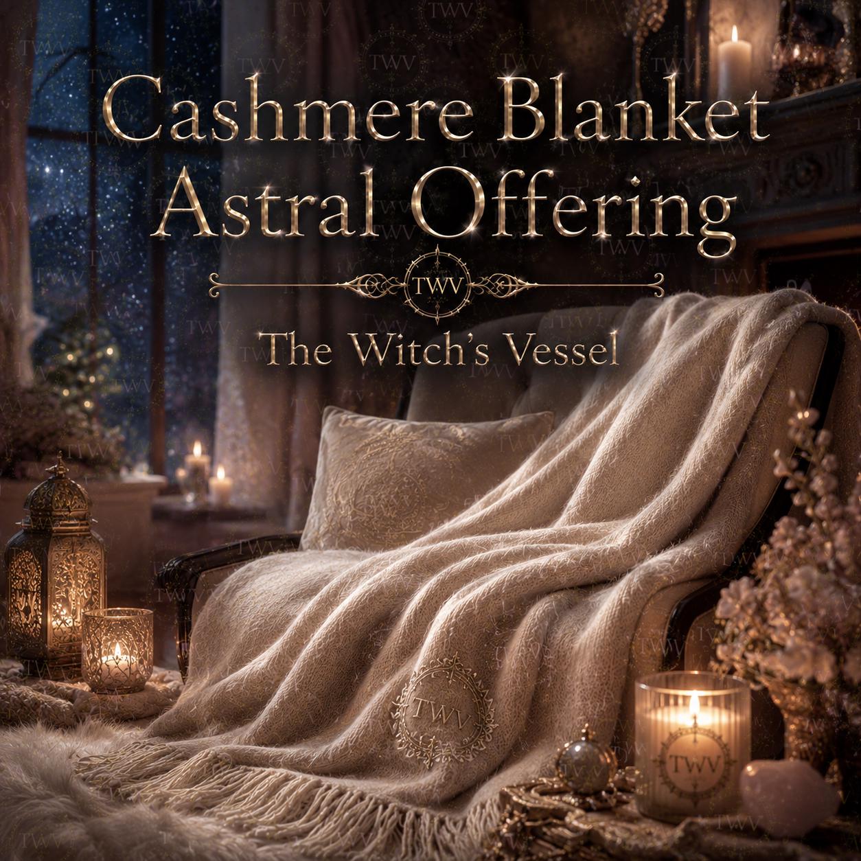 Cashmere Blanket Offering — Astral Comfort Ritual — Warmth, Protection & Sacred Rest