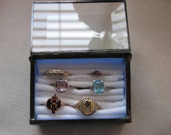 Ring storage box,small jewelry box,gift box,small keepsake stained glass box,small treasure box, stained glass box,memory box,memorial box