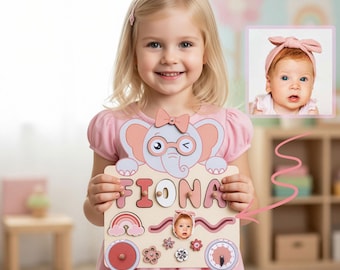 カスタマイズ可能な画像付き名入れパズル、ベビー部屋の装飾、クリスマスギフト、ベビーギフト