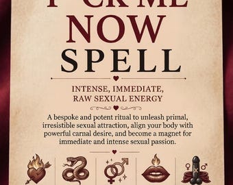 Incantesimo F*CK ME NOW - Passione, desiderio e intensa attrazione