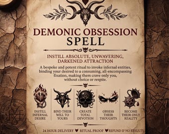 Demonic Obsession Spell - Intensify Desire, Attraction & Passion