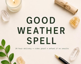 Good Weather Spell – Attract Sunshine, Clear Skies (Digital Download)