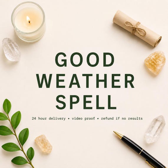 Good Weather Spell – Attract Sunshine, Clear Skies (Digital Download)