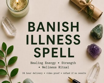 Banish Illness Spell - Healing Energy, Strength & Wellness Ritual