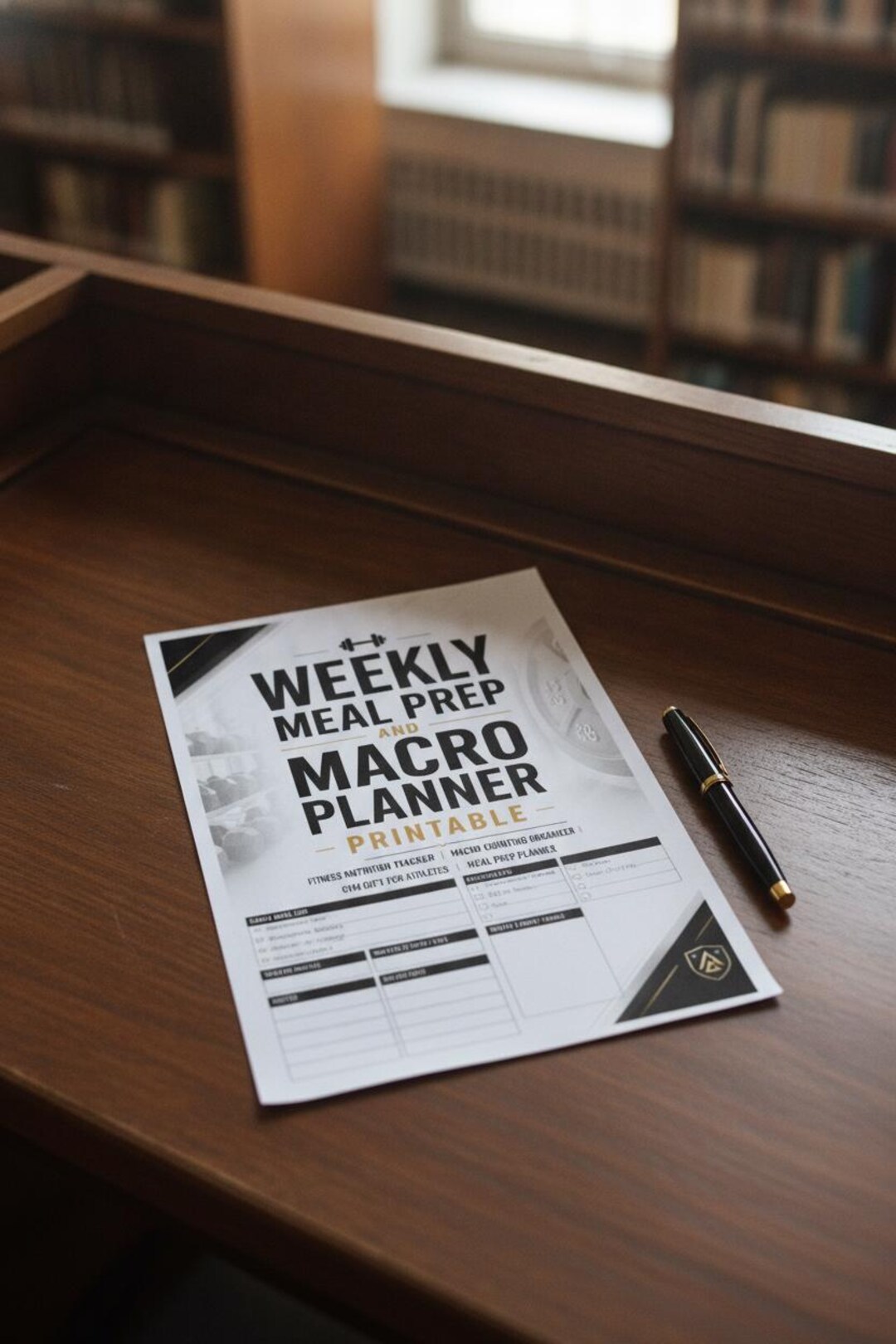 Weekly Meal Prep and Macro Planner Printable, Fitness Nutrition Tracker ...