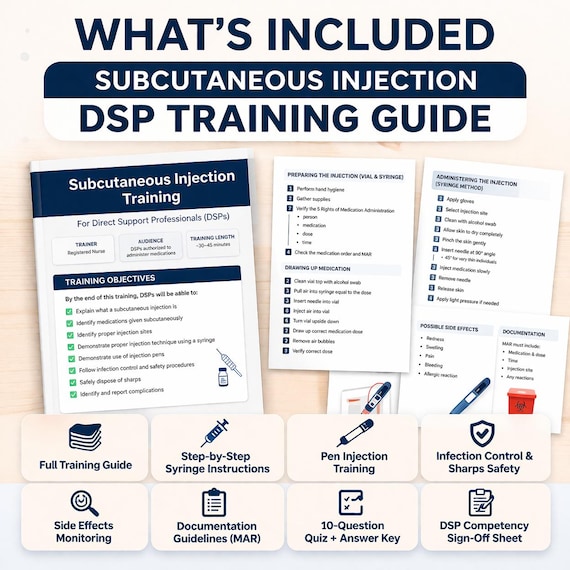 Subcutaneous Injection Training for Direct Support Professionals (DSPs)/Unlicensed Assistive Personnel (UAPs)
