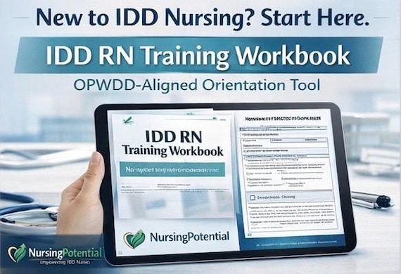 IDD RN Training Workbook| OPWDD Nursing Training | Developmental Disabilities Nurse Orientation