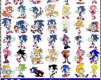Sonic Png Bundle, High Quality, Sonic Clipart Png, Sonic Silhouette, Sonic Birthday, Sonic print, Baby shirt Diy, Sonic Print Kids Shirt Png