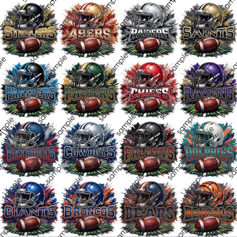 32 Football Mascot png Bundle, Football Team png, Mascot Png, Football PNG, Game Day Football Clipart, Football Animal, Football posters image 1