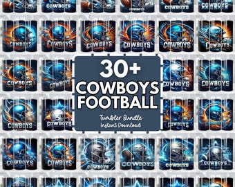 Cowboy Tumbler Wrap, 20oz Skinny Tumbler Sublimation Design, Football Team, Sports Tumbler, Digital Download