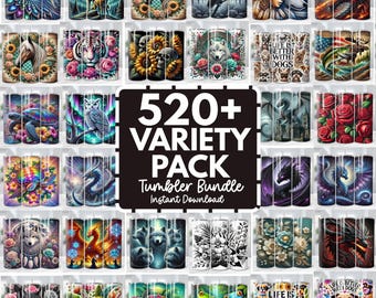 520+ Variety Pack Mega Tumbler Wrap Bundle, Bundle PNG, 20oz Sublimation Tumbler Designs, 20 oz Skinny Tumbler, Halloween, Watercolor