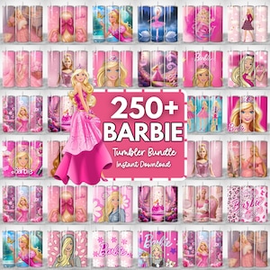 250+ 20oz Skinny Tumbler Sublimation Instant Download for Barbie Tumbler Wrap Bundle