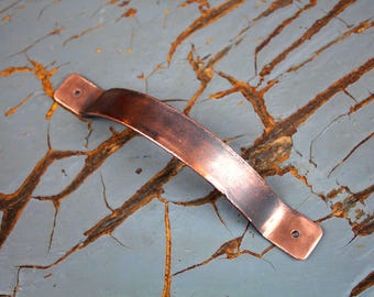 5.5 Inch Black/Copper Drawer Handles, Rustic Kitchen Cabinet Pulls,