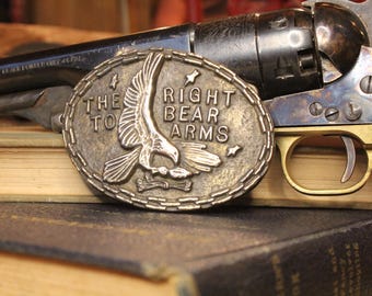 Real Vintage Eagle Amendments Belt Buckle, Vintage collectable buckle,