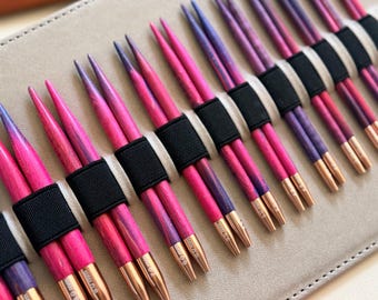 Kekoc handcrafted Deluxe Wood Interchangeable Circular Needle Set include 13 versatile sizes