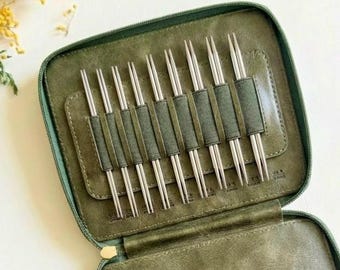 Kekoc Super Skinny Stainless Steel Interchangeable Knitting Needle Set