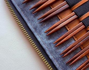 Handcrafted Carré snakewood Cubics Interchangeable Needle Personalisation Available