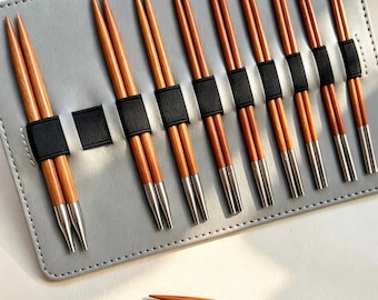 Handcrafted Gold-Star Rosewood Interchangeable Circular Needle Set-Personalisation Available
