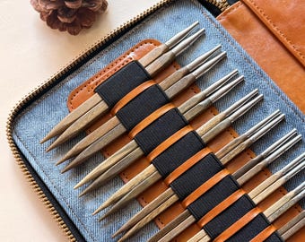 Handcrafted Carré Green Sandalwood Cubics Interchangeable Needle Set