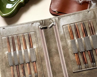 Handcrafted Rare Golden Sandalwood Interchangeable Circular Needle Set-Personalisation Available