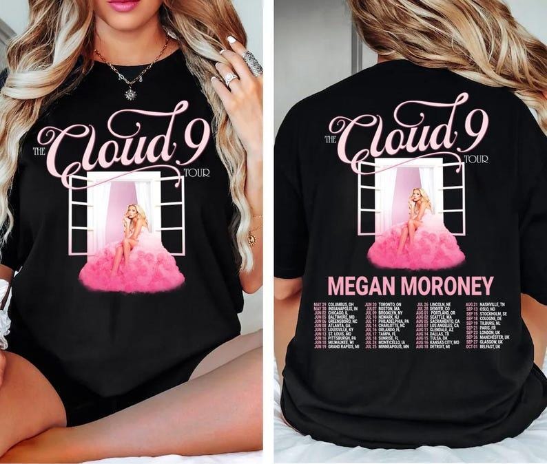 Discover Magen Moroney Cloud #9 Tour Shirt, Country Concert Tee, Magen Moroney Tour 2026 Shirt, Western Tee, Country Music Fan Gift