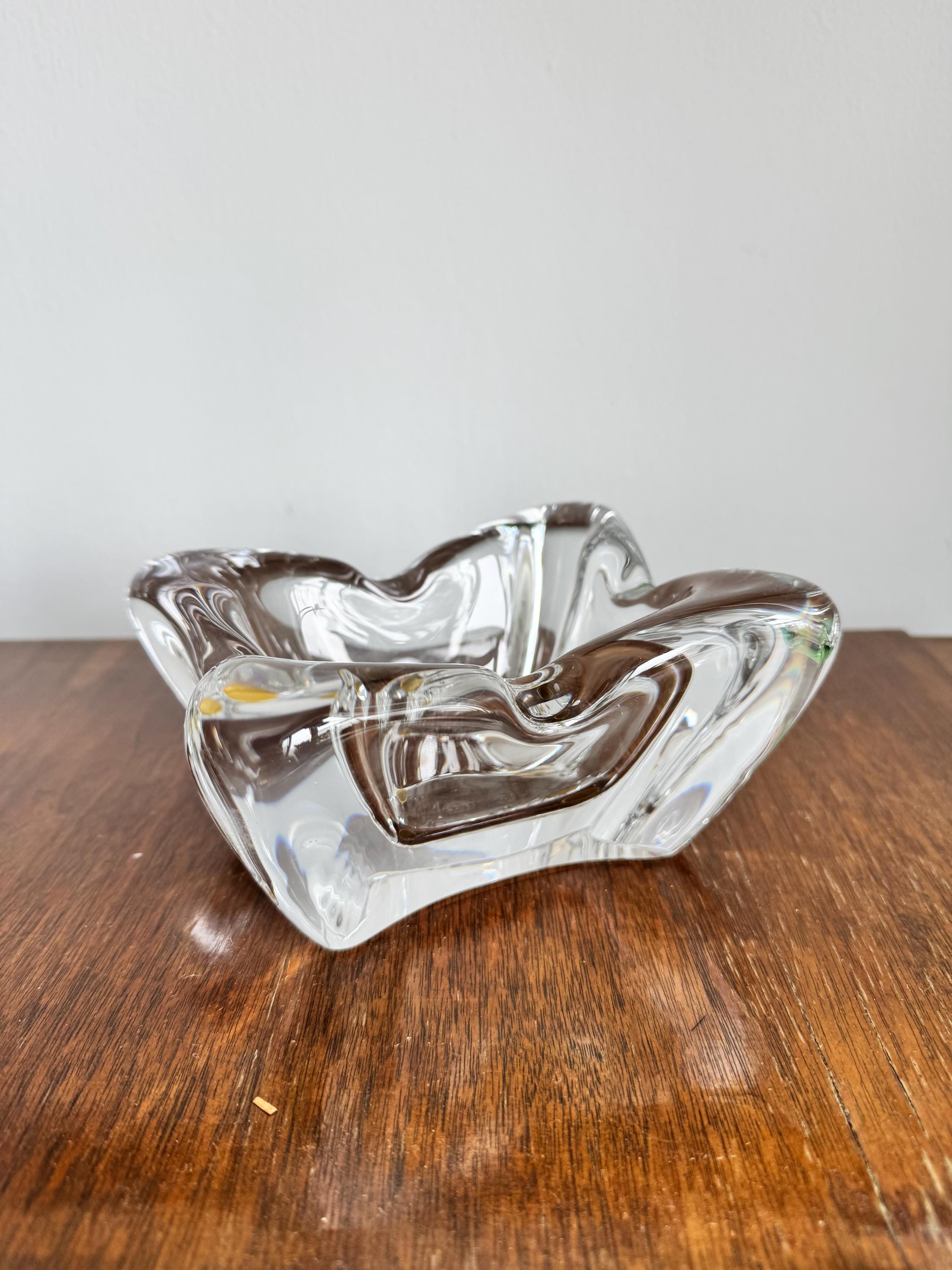 新品未使用Baccarat Ashtray Vega Crystal Glass Vintage_Baccarat_Cut_Crystal_A
