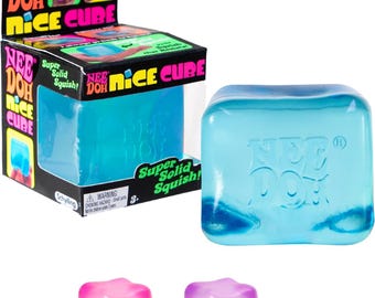 Nee doh Nice Cube, Satisfying Square Shaped Sensory (1 piece random color)