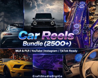 2500 Supercar Videos mit MRR und PLR Sofortiger digitaler Download
