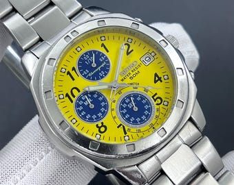 Seiko X Nonnative Solar Chronograph Mens 47mm Watch - Etsy Seiko X Nonnative Solar Chronograph Mens 47mm Watch - Etsy