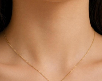 Collar con inicial personalizada y dije de piedra de nacimiento – Colgante delicado con letra en acero inoxidable chapado en oro de 18 quilates, regalo de cumpleaños para ella.