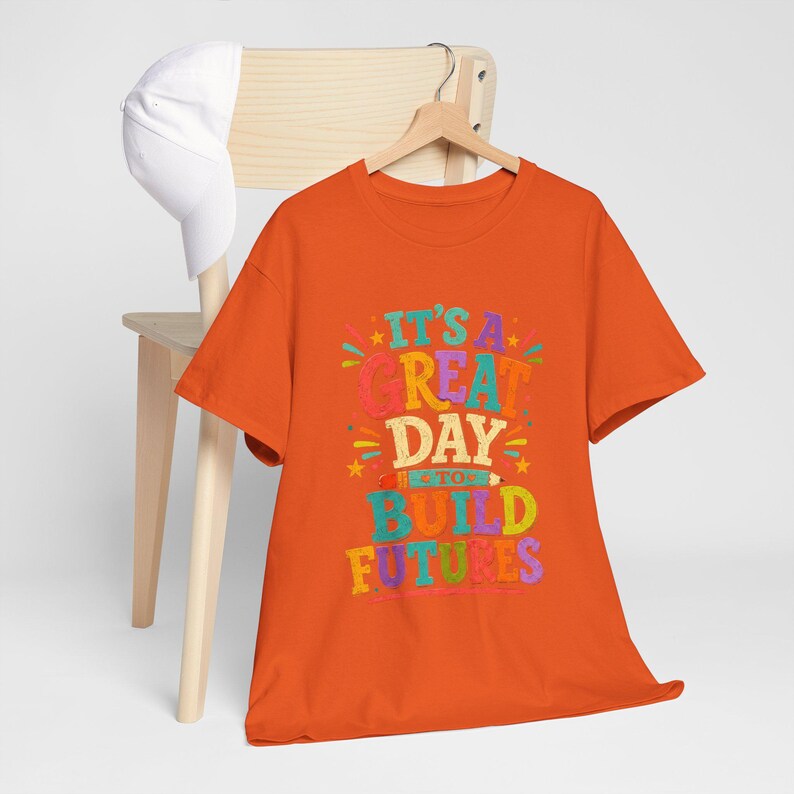 Build Futures Teacher Shirt, Back to School Educator Tee, Inspirational Typography T-Shirt image 12