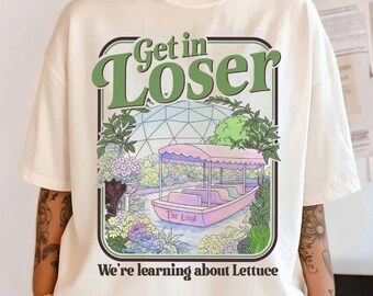 Camiseta retrô Epcot The Land, Camiseta Get In Loser para parques temáticos, Camiseta Comfort Colors Epcot, Camiseta para férias em grupo na Disney, Camiseta combinando para a família Disney