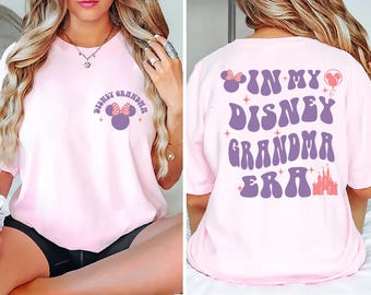 Camiseta "En mi época de abuela Disney", camiseta personalizada de abuela Disney, camiseta de abuela Disney, camiseta del Día de la Madre Disney, camiseta a juego para el viaje familiar a Disney.