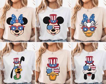 Camiseta Disney para o 4 de Julho, Personagens Disney para o 4 de Julho, Camiseta Mickey para o 4 de Julho, Camiseta Mickey e Amigos para o 4 de Julho, Camiseta Disney EUA