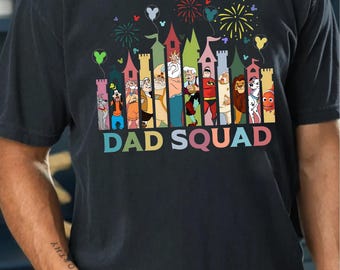 Camiseta Disney Dad Squad, camiseta Disney Dad para el Día del Padre, regalo para papá, sudadera Disney Trip Dad, camiseta a juego "Mejor papá", camiseta Disney World