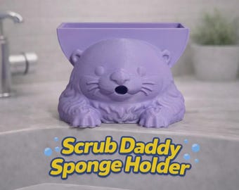 3D gedruckter Tier-Peeling-Daddy-Halter - Funktionaler und entzückender Waschbecken-Organizer