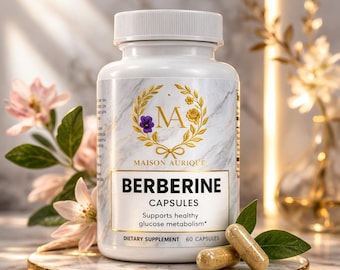 Maison Aurique Berberine Capsules | 800mg 97% Extract, Vegan Glucose Metabolism Support
