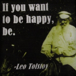LEO TOLSTOY QUOTE - Printed Patch - Sew On - Vest, Bag, Backpack, Jacket p612