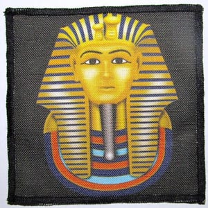 KING TUT - Ancient Egyptian Bad Guy  -  Printed Sew On Patch - Vest, Bag, Backpack, Jacket - p6