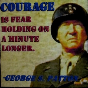 General George Patton Zitat 2 - Gedruckter Aufnäher zum Aufnähen - Weste, Tasche, Rucksack, Jacke p579