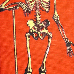 RED SKY SKELETON 3 -  Printed Sew On Patch - Vest, Bag, Backpack, Jacket, T-Shirt p430