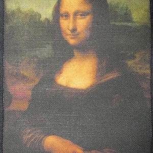 Printed Sew On Patch - MONA LISA - 6 inch patch - Leonardo da Vinci 1452 - 1519