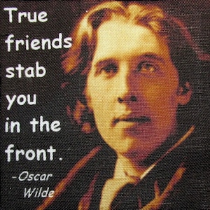 OSCAR WILDE QUOTE - Printed Patch - Sew On - How to know someone loves you p455