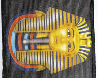 KING TUT - Ancient Egyptian Bad Guy  -  Printed Sew On Patch - Vest, Bag, Backpack, Jacket - p6