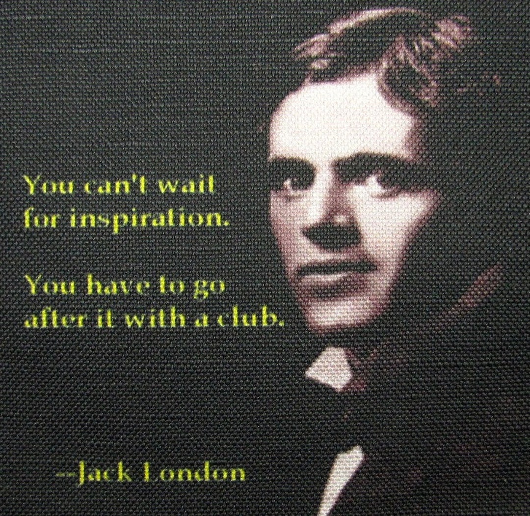JACK LONDON Zitat Patch gedruckt auf Weste Tasche Etsy.de